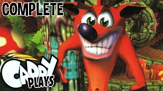 Caddy Plays Crash Bandicoot PS1 100 RUN [upl. by Nedla]