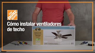 ¿Cómo instalar un ventilador de techo  Ventilación [upl. by Toblat983]