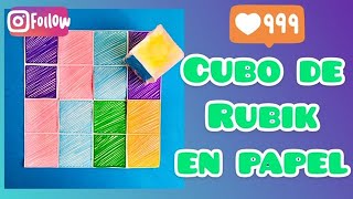 Tutorial cubo de rubik de papel mestraambclasse [upl. by Gotcher]