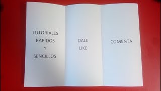 Word Aprende rapido a crear un triptico [upl. by Nuawaj244]