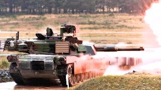 US Military M1 Abrams Tank  Awesome Gunnery Range [upl. by Schroer92]