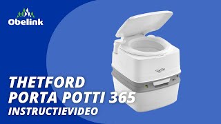 Thetford Porta Potti 365 gebruiksaanwijzing  Instructievideo  Obelink [upl. by Ayikal988]