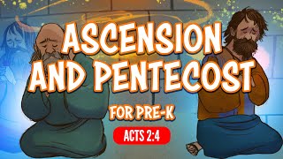 Bible Stories for Preschool Acts 2  Ascension and Pentecost  SharefaithKidscom [upl. by Suolhcin]