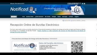 Video tutorial Recepción online de burofax electrónico [upl. by Fellows]