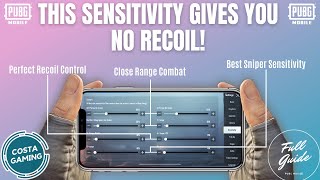 ADVANCED SENSITIVITY 100 ZERO RECOIL  The BEST Settings  Handcam Training Drills PUBG Mobile [upl. by Michella]