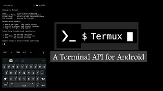 TERMUX A Terminal API for Android [upl. by Tuddor]