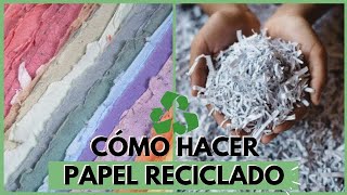 Cómo hacer papel reciclado [upl. by Vargas]