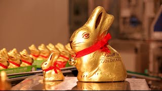 Produktion des Lindt Goldhasen [upl. by Yhtur]