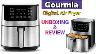 Gourmia Digital Air Fryer Unboxing amp Review 2020  How To Use Gourmia Air Fryer [upl. by Arrehs882]