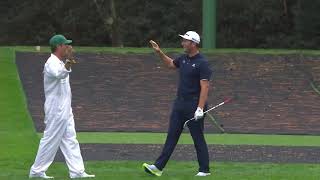 Jon Rahm skips to a holeinone on No 16  Masters Tuesday [upl. by Terry19]