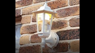 How to replace outdoor floodlight wall light fixture with motion sensor [upl. by Mail]