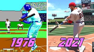 Evolution of Baseball Video Games 1976  2021 [upl. by Urbai]