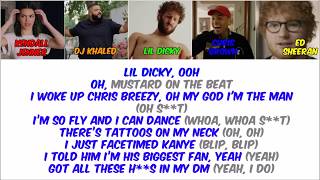 Lil Dicky ft Chris Brown  Freaky Friday Clean Lyric Video [upl. by Ettezzil]