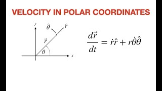 Velocity in Polar Coordinates [upl. by Marka]