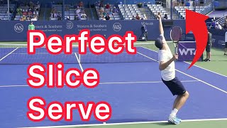 Hit A Perfect Slice Serve Tennis Technique Explained [upl. by Deming983]