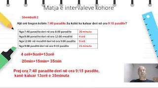 Klasa 6  Matematikë  Matja e intervaleve kohore [upl. by Soraya]