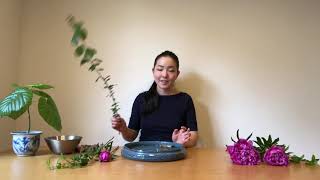 EASY IKEBANA Slanting Style [upl. by Tnelc]