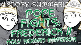 Pope Fights — Frederick II History Summarized [upl. by Venator]