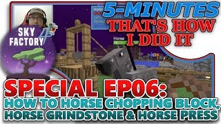 SKYFACTORY 4 SPECIAL 06  HOW TO USE HORSE GRINDSTONE CHOPPING BLOCK amp PRESS HELPTUTORIAL [upl. by Xeno]