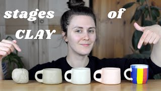 Understand the 6 stages of CLAY  Pottery for Beginners [upl. by Anirrok908]