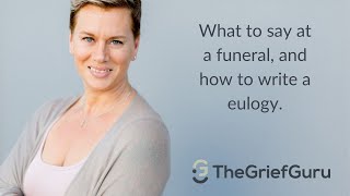 How to write a moving eulogy [upl. by Zoeller829]