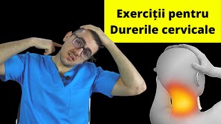 6 exerciții de kinetoterapie pentru coloana vertebrală cervicală kinetoterapie [upl. by Petronella]