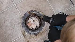 Replacing a Cast Iron Toilet Flange Part 3 [upl. by Wolford667]