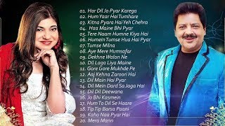 BEST Songs Udit Narayan amp Alka Yagnik  Evergreen romantic songs  Awesome Duets  SUPERHIT JUKEBOX [upl. by Shellie]