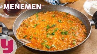 Menemen Tarifi  Kahvaltı Tarifleri  Yemekcom [upl. by Moorefield]