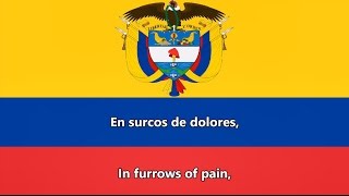 Anthem of Colombia ESEN lyrics  Himno nacional de Colombia [upl. by Eesdnyl]