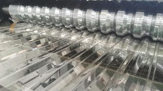 Polycarbonate Roofing Sheets extrusion process polycarbonate corrugated sheet extrusion line [upl. by Takken]