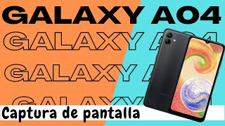 Hacer Captura de Pantalla en Samsung A04 [upl. by Sadinoel265]