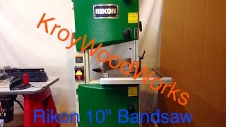 Rikon 10quot Bandsaw Review [upl. by Bertila]