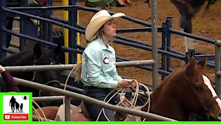 Ladies Open Breakaway Roping Round 1 Part 2  2020 Three Star Memorial [upl. by Parrish338]