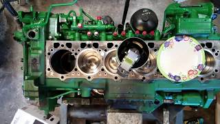 John Deere 8360RT 6090 engine overhaul time lapse [upl. by Cob506]