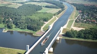 The most extraordinary bridge  Magdeburg Water Bridge [upl. by Jesh152]