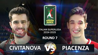 Civitanova vs Piacenza  Italian Volleyball SuperLega 20242025 [upl. by Ydaj137]