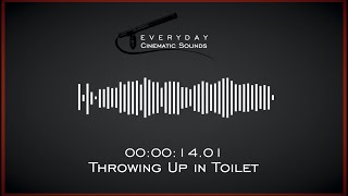 Throwing Up in Toilet  HQ Sound Effect [upl. by Misti]