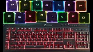 How to fix Corsair K55 RGB Keyboard light resolved iCUE [upl. by Aizirk]