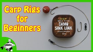 Easy to Tie Carp Rigs for Beginners [upl. by Anigue]