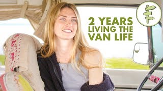 Van Life  Young Woman Living in a Van as FullTime Tiny Home [upl. by Yelhs704]