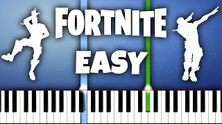 Top 8 FORTNITE DANCES To Play On Piano [upl. by Issor]