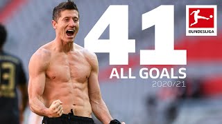 Robert Lewandowski  All Bundesliga Goals 202021 [upl. by Dleifxam581]