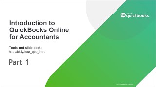 Introduction to QuickBooks Online for Accountants –Part 1 [upl. by Holzman]