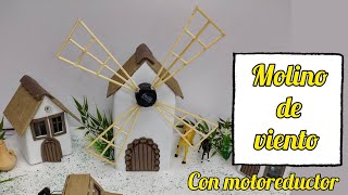 🌟 Como hacer un molino de viento con un motoreductor y material reciclado ♻️ [upl. by Gerrit186]