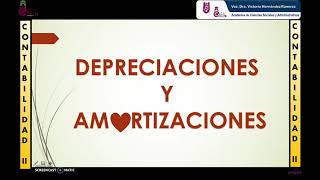 Depreciaciones y amortizaciones [upl. by Ytissahc]