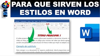 COMO APLICAR ESTILOS EN WORD CORRECTAMENTE [upl. by Evadnee]