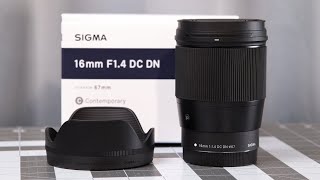 Sigma 16mm f14 DC DN Contemporary Lens Review  Canon EFM Version [upl. by Holds]