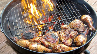 How To Make BBQ Grilled Chicken  Grilled Roadside Chicken Recipe  Weber Grill [upl. by Suoivart]