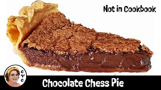 Chocolate Chess Pie  Old Fashioned Southern Cooking [upl. by Joselyn178]